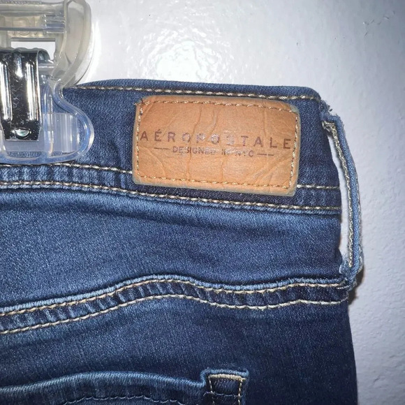 Aeropostale Boot, 6 Short dark wash, bootcut, relaxed fit blue denim ￼￼ - Picture 7 of 10